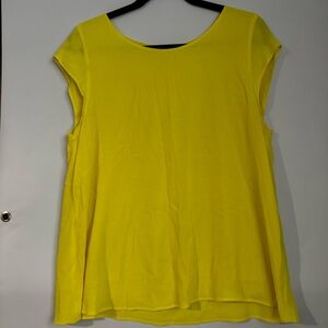 Aritzia Wilfred Free Yellow Layered Blouse Size L